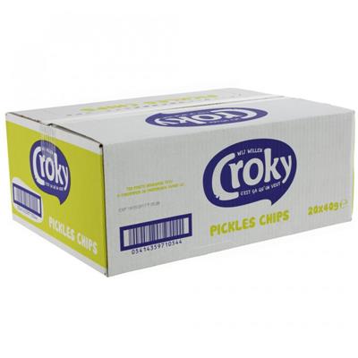 Croky Pickles Chips 20x40g