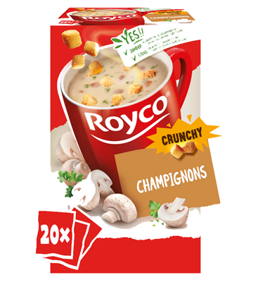 Royco Champignons Crunchy 20zakjes