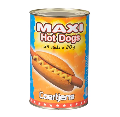 Coertjens Maxi hot dogs 35x80g