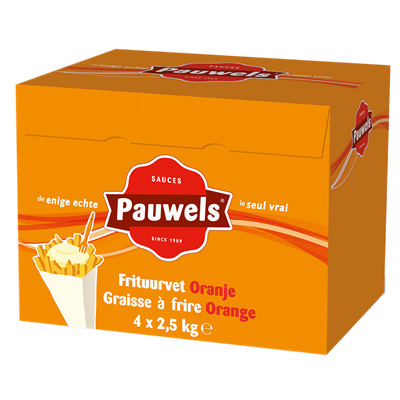 Pauwels Frituurvet oranje (mix) 4x2.5kg