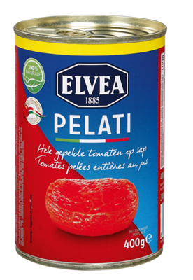 Elvea Tomaten gepeld heel 1/2L 400g