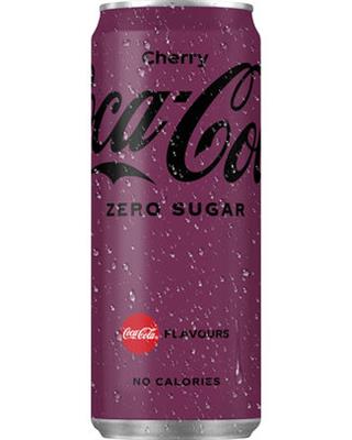 Coca Cola zero cherry blik 24x33cl