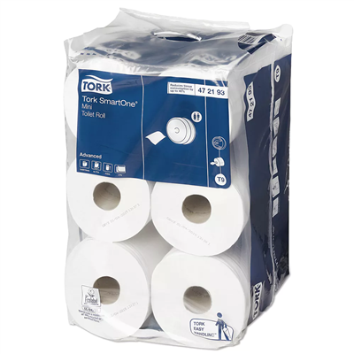 Tork (472193) Toiletpapier smartone mini 2-laags T9 12x620v