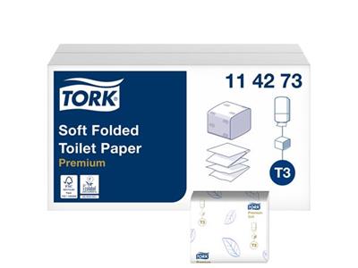 Tork (114273) zachtgevouwen toiletpapier premium 2-laags T3 30x252st