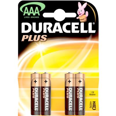 Duracell plus AAA (MN2400) blister 4pcs