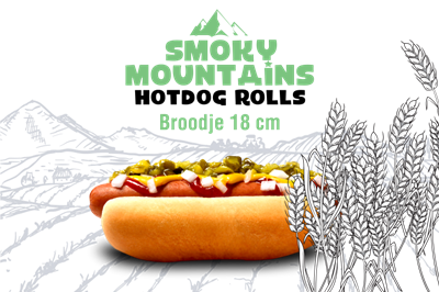 Smokey Mountains (LA8366) Gourmet hotdog roll 45x70g