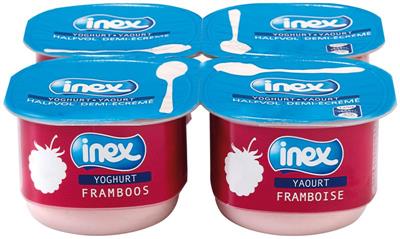 Yoghurt framboos aroma Inex 6x4x125g