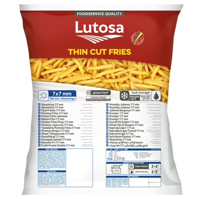Lutosa Frites julienne 7mm congelées 1kg