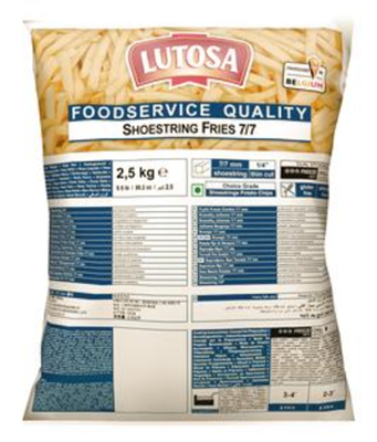 Lutosa Frites 7mm congelées foodservice 2.5kg