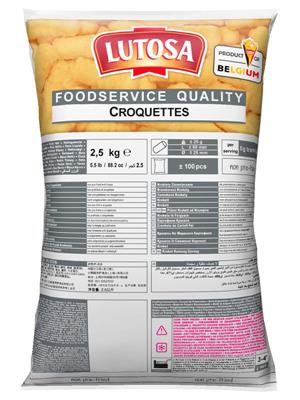 Lutosa Aardappelkroket diepvr. foodservice 2.5kg