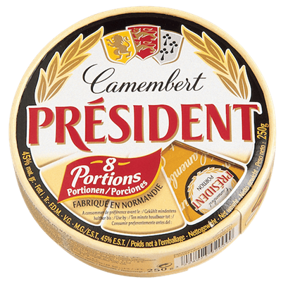 Camembert president 8x30g