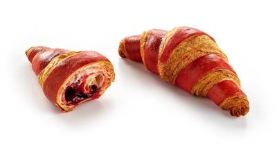 Panesco (5001674) Croissant double colour raspberry 40x90g