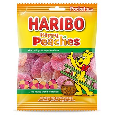 Haribo happy peaches 28x75g
