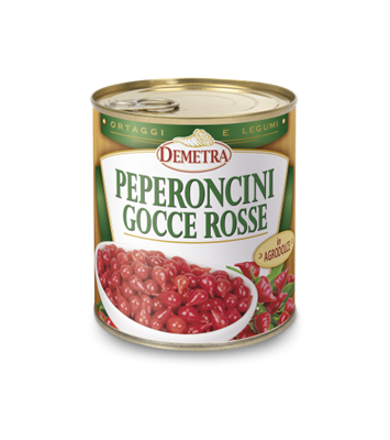 Peperoncini gocce rosse agrod 4/4 790g
