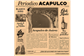 Newspaper acapulco bruin (LA1532.1) 30x30cm 1000st