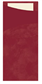 Duni (450057) bestekzakjes bordeaux (19x8,5cm) 100st